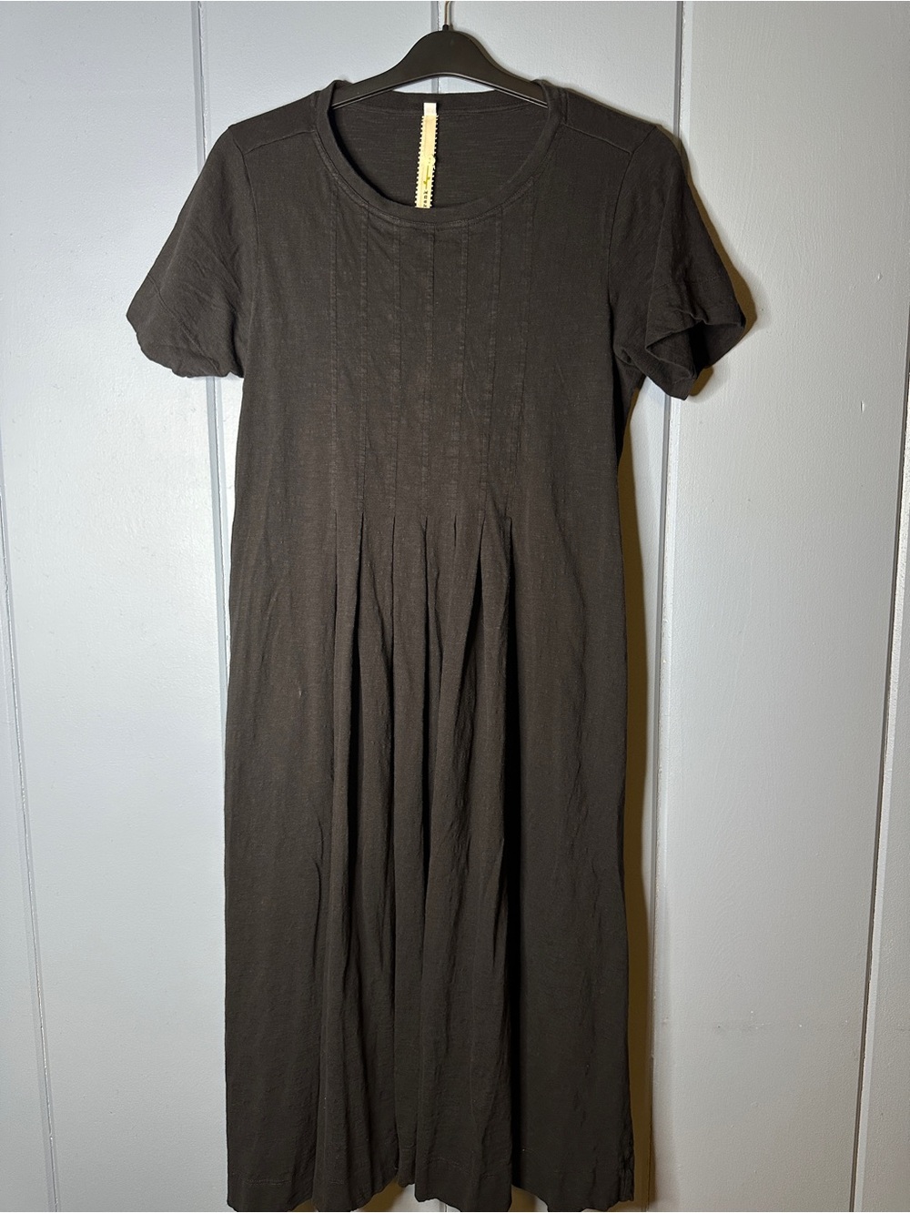 Anthropologie Unkle Frank Short Sleeve Midi Dress - Black small
